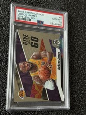 2019 PANINI MOSAIC BASKETBALL CARD #8 LEBRON JAMES PSA 10 GIVE AND GO NBA LAKERS