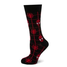 Marvel Spider-Man Web Black Men's Novelty Socks