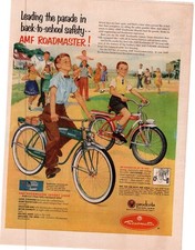 1953 AMF Roadmaster Back-to-School Safety Single Print Ad