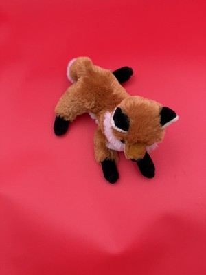 Aurora Flopsie Fiona Red Fox Plush Stuffed Animal Toy Realistic 9  Lying Down