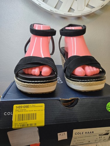 COLE HAAN $165 CLOUDFEEL ESPADRILLAS ZEPPA sandali scarpe da donna taglia 11 - Foto 2 di 11