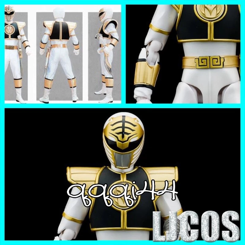 Acessório de cosplay Mighty Morphin Power Rangers White Tiger Zord armadura Cuirass - Imagem 2 de 2
