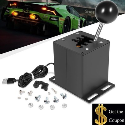 PC Sim Racing Game USB H Gear Shifter for Logitech G27 G29 G25 G920 T300RS/GT
