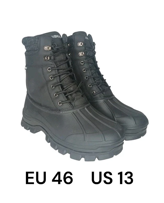 HOBIBEAR Men's Snow Boots Insulated Waterproof Warm Fur Lined Hiking Winter