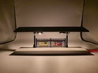 MTH 30-90094 Rail King Dark Red Stone Passenger Station & Dual Platforms TESTED — photo 3