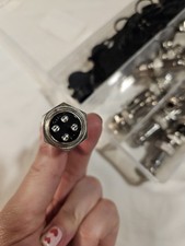 GX16 8 Pins Panel Metal Mount Circular Metal Aviation Connector Adapter Male...