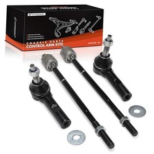 Set of 4, Front Inner Outer Tie Rod End Kit, Compatible with Dodge Durango