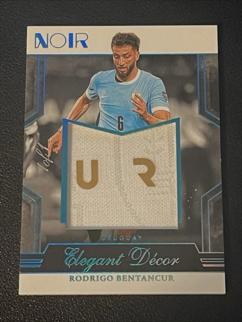 Rodrigo Bentancur 1/1 2024-25 Panini Noir Uruguay Patch 1of1