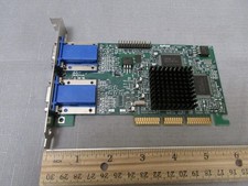 Matrox 971-0302 Rev. A G45 MDHA32DCPQF AGP Video Graphics Card Dual VGA 16MB