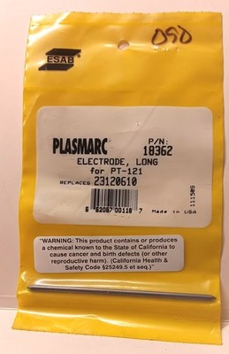 NOS ESAB Electrode 18362 & 120A Nozzle 99263 COMBO LOT for PT-121 Plasmarc Torch
