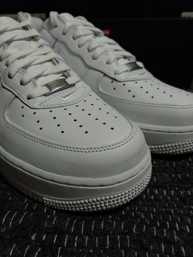 2023 Nike Air Force 1 x Supreme Low Box Logo Sneakersy Białe CU9225-100 Rozmiar 10 DS - Zdjęcie 5 z 8