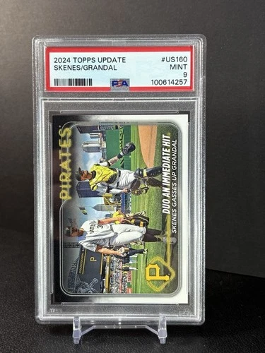 2024 Topps Update Duo An Immediate Hit: Paul Skenes Rookie RC #US160 PSA 9