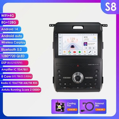 128G Android 8Core Car Stereo Radio Carplay GPS DSP For Ford F150 F-150 2013-14