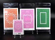 Spellbinders Cut and Emboss Folders Lot of 4 One-Pass Frames Gears Flourish