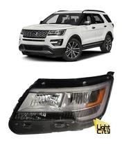 For 2016-2017 Explorer Base Driver Headlight w/o LED DRL LH  #FB5Z13008AL