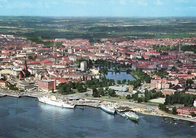 DEUTSCHLAND POSTKARTE Kieler Hafen & Stadt Luftaufnahme Schleswig-Holstein Hans Andres