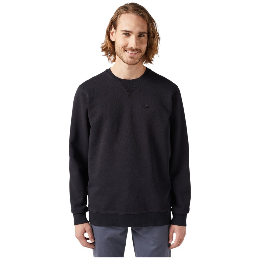 Логотип Wrangler felpa nera da uomo пикколо фелпа котоне арт 112350535 16790₽