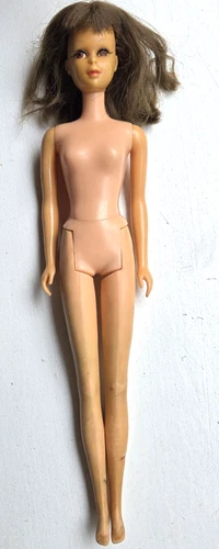 Vtg 1960s Mod Barbie 1170 FRANCIE TNT Brunette Brown Eyes Lashes Nude  READ DESC