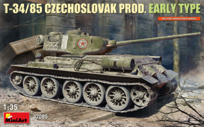 Miniart 37085 - 1/35 - T-34/85 ?zechoslovak prod. early type scale model kit