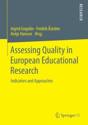 Assessing Quality in European Educational Research | Buch | 9783658059682