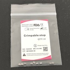 20 Bags Sliding Crimpable Hook Stop Round Hole Hooks End Universal