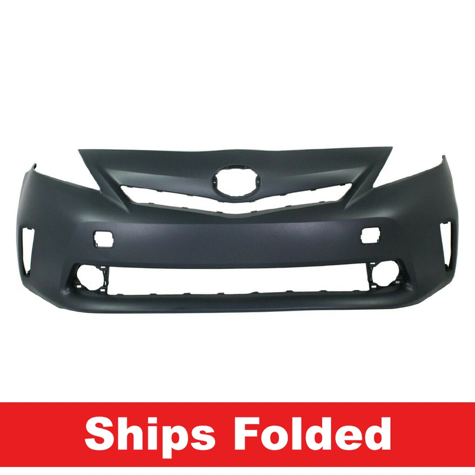 Front Bumper Cover For 2012-2014 Toyota Prius V w/o Sensor TO1000388 5211947923 - Image 2 of 4