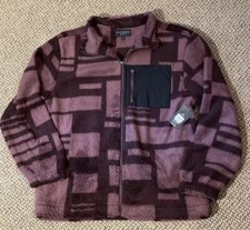 Sherpa Trucker Fleece Mens Full Zip Zip Pocket Size Med. 38-40 Over size Fit