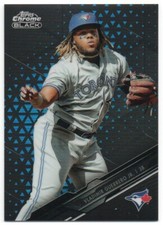 2020 Topps Chrome Black Blue Refractors #50 Vladimir Guerrero Jr. 35/75
