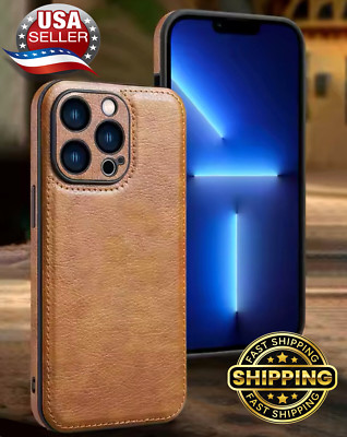 Leather Luxury Shockproof Phone Case Cover For iPhone 16 Pro Max