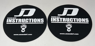 Jermaine Dupri Instructions DJ Slipmats, Felt Turntable Covers, Set Of 2