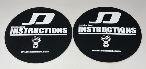 Jermaine Dupri Instructions DJ Slipmats, Felt Turntable Covers, Set Of 2
