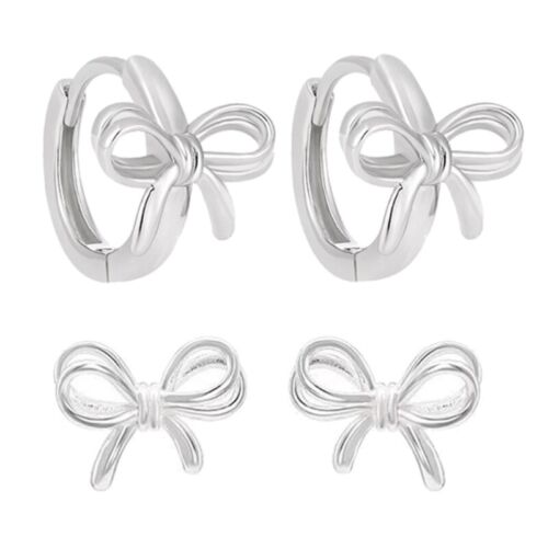 Butterfly Knot Earrings for Women Elegant Soft Line Ear Clip Stylish Jewelry - Afbeelding 1 van 10