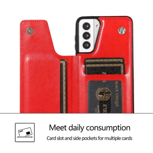 Leather Card Slot Wallet Case Cover Kickstand For Samsung Galaxy A13 A33 A53 A73 - Picture 34 of 81