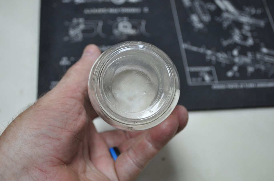 Vintage Mrs Filbert Mayonnaise Glass Jar One Pint , No Label, See