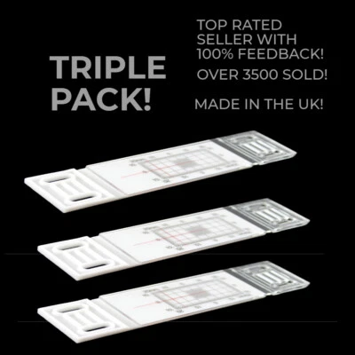 SMITH SURVEYING EQUIPMENT SMITH SURVEYING TELL TALE WALL CRACK MONITOR – STANDARD TRIPLE PACK - £15.50+VAT