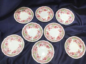 8 JOHNSON BROTHER DORCHESTER SAUCERS VTG! MADE IN ENGLAND!