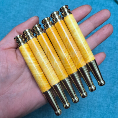 Portable Thick Medium And Fine Three Use Nanmu Solid Wood Cigarette Holder