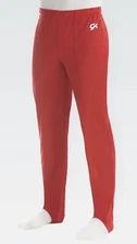 New GK ELITE Gymnastics Leotard STRETCHTEK PANTS Olympic USA Boy MEN’S Red AXS