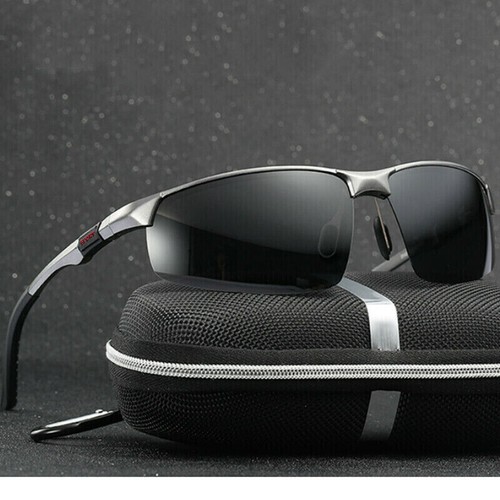 Aluminium Männer Sonnenbrille Polarisiert UV400 Schutz HD Fahren Draußen Wandern - Bild 2 von 11