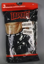 Tapout Men's 3PK Essential Stretch Boxer Size M Multicolor