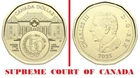 1$ CANADA 2025  SUPREME COURT OF CANADA 👑🍁💲 King Charles III  dollar coin
