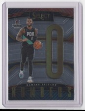 2022-23 Panini Select Numbers Damian Lillard Portland Trail Blazers #17