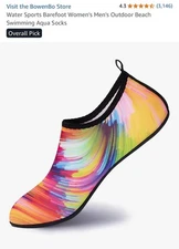 Water Shoes Quick Dry Swim Diving Surf Aqua Sport W 5.5-6.5 M 4.5-5.5 EU 36/37