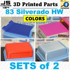 83 Silverado Hot Wheels - Bed Covers in Sets of 2 - Colors - 3D Parts Only