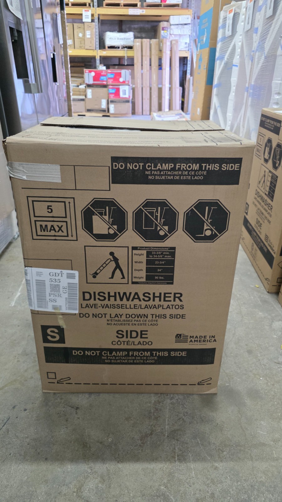 GE GDT535PSRSS 24" Built-In Dishwasher Stainless Steel Dry Boost Steam Sanitize 2