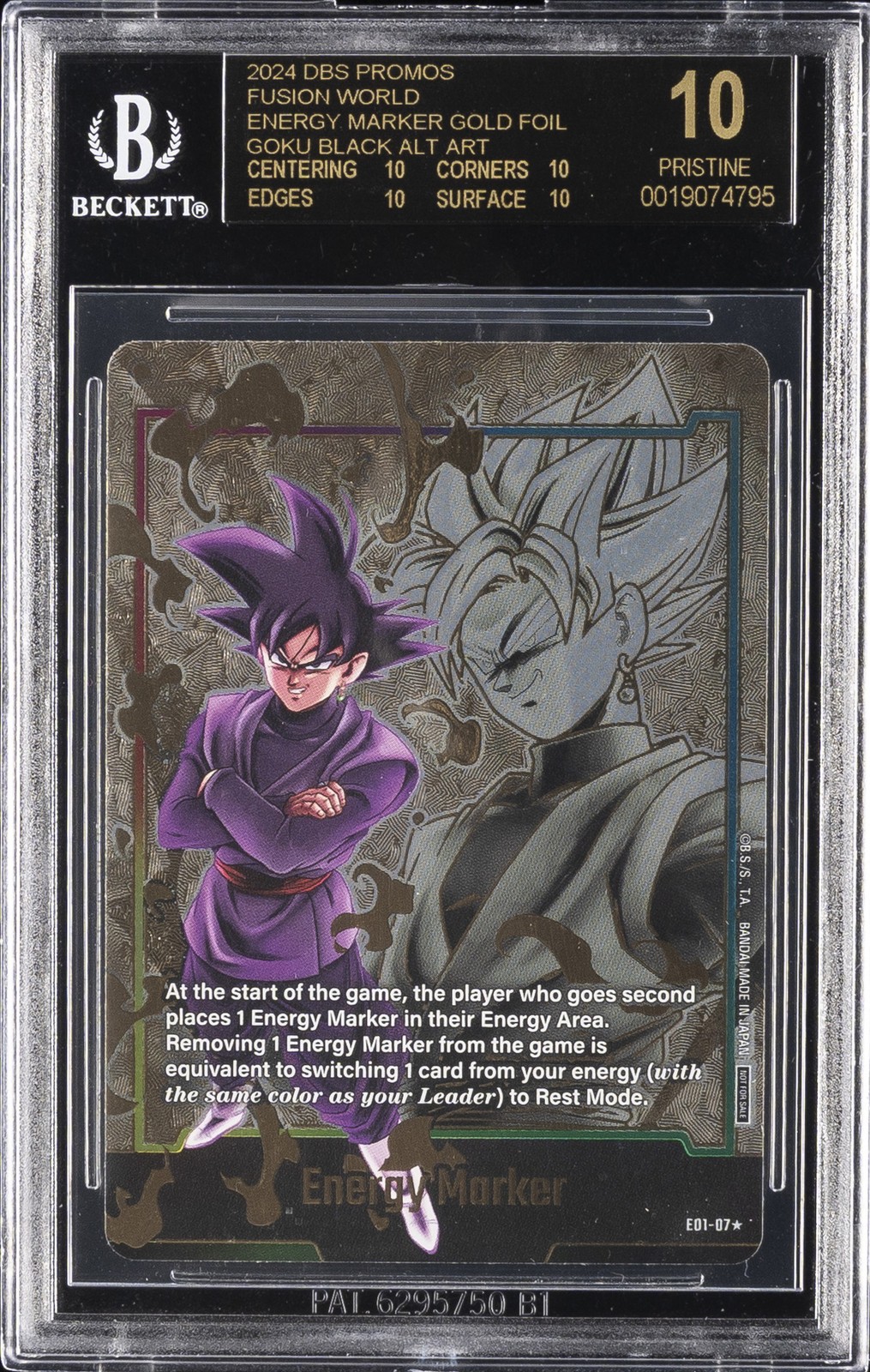 2024 DBS PROMOS FUSION WORLD ENERGY MARKER BGS 10 BLACK LABEL