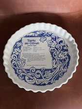 Vintage 1980s Flan Dish By Ashley Ceramics, England