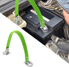 Car Battery Carrier Strap, Metal Heavy Duty Battery Strap with Au Color: Green