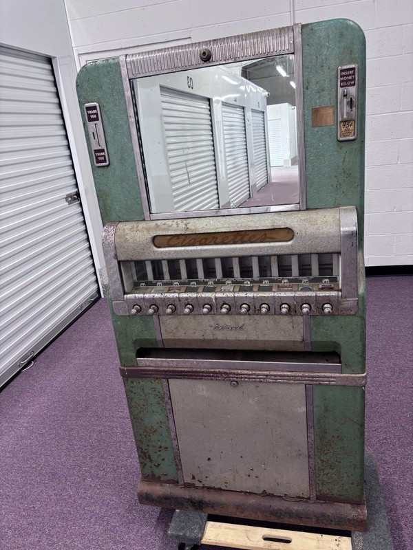 Vintage 1930s-40s, National Vendors 11 Column Cigarette Vending Machine Art Deco