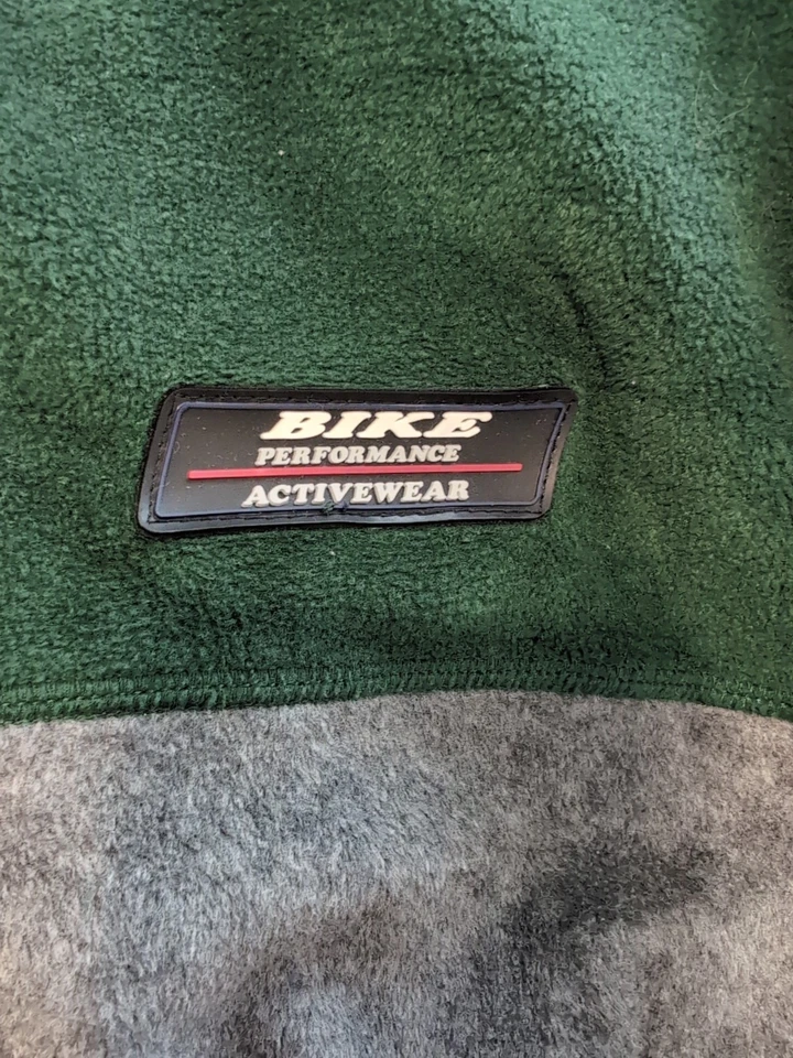 Велосипед свитер мужской размер L зеленый/черный флис производительность Activewear повседневный винтажный 90-х - Изображение 4 из 4